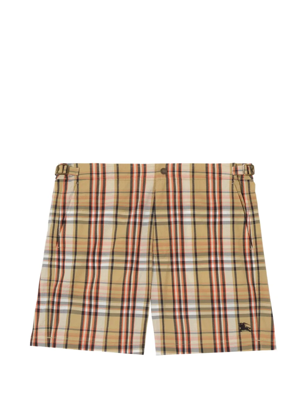 Burberry Check seersucker swim shorts - Toni neutri