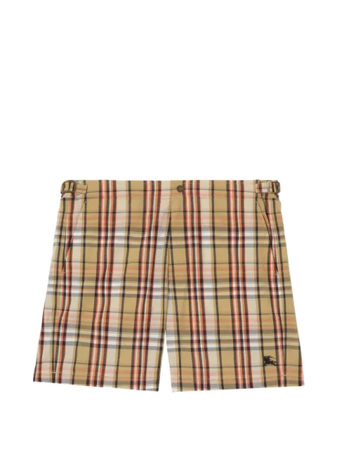 Burberry Check seersucker swim shorts