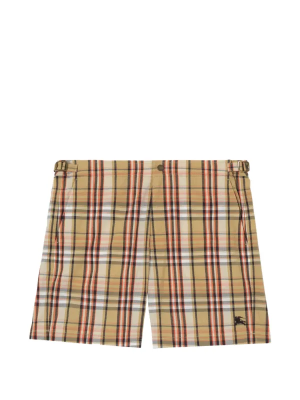 Burberry チェック トランクス水着 | ニュートラル | FARFETCH JP