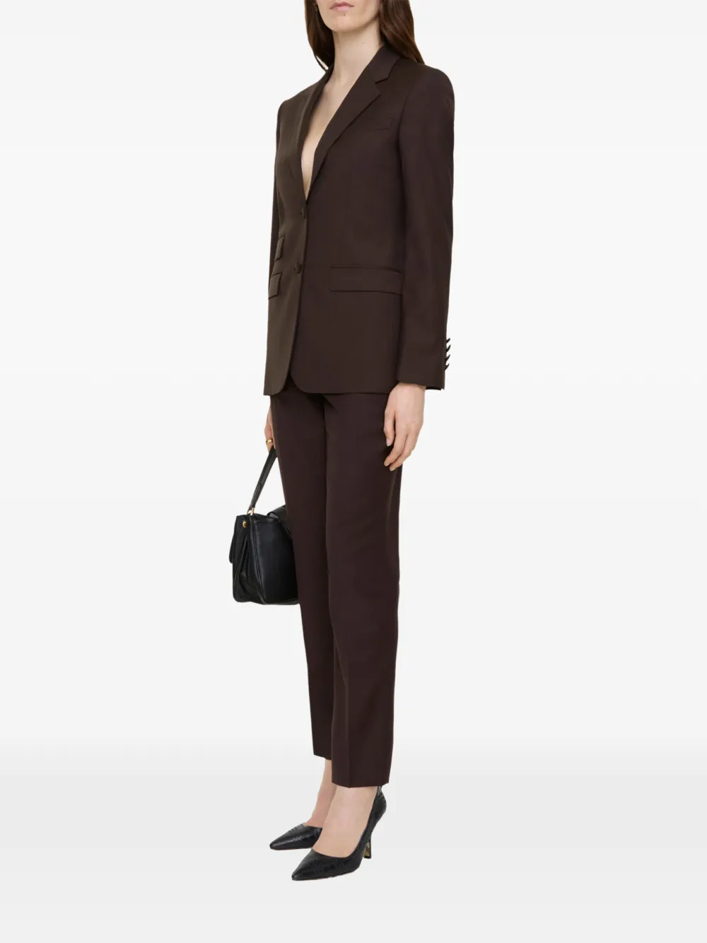 Burberry Wollen pantalon Bruin
