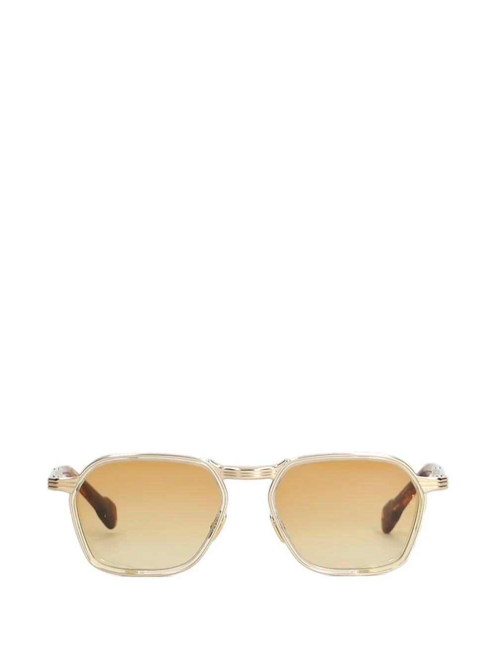 Jacques Marie Mage Beckett geometric-frame sunglasses - Gold