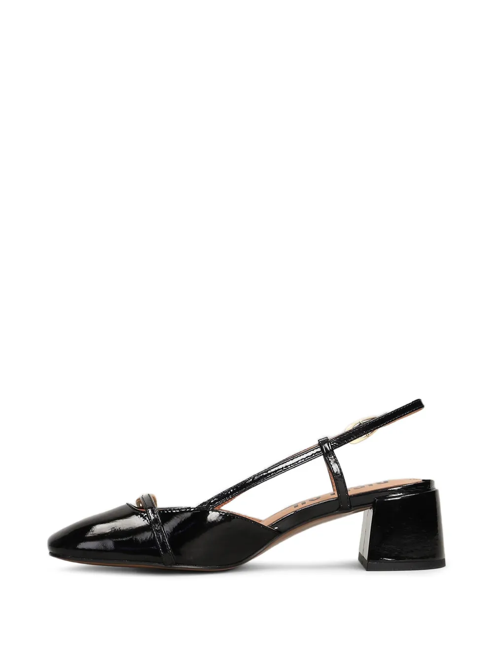 Bibi Lou Patty slingback pumps met gelakte afwerking Zwart