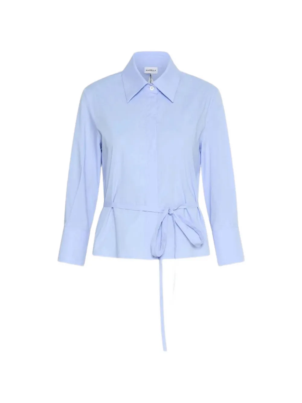 Marella cut-out tie-waist shirt - Blu