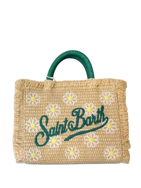 MC2 Saint Barth mini Vanity daisy-embroidered tote bag