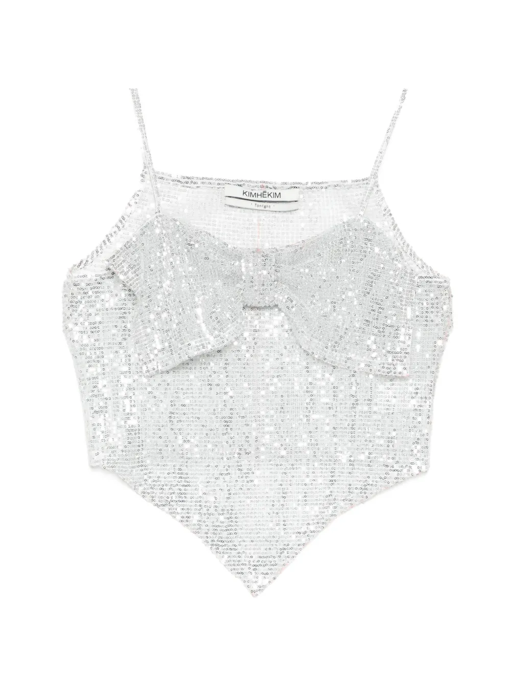 Kimhekim Monroe Spangle top - Grigio
