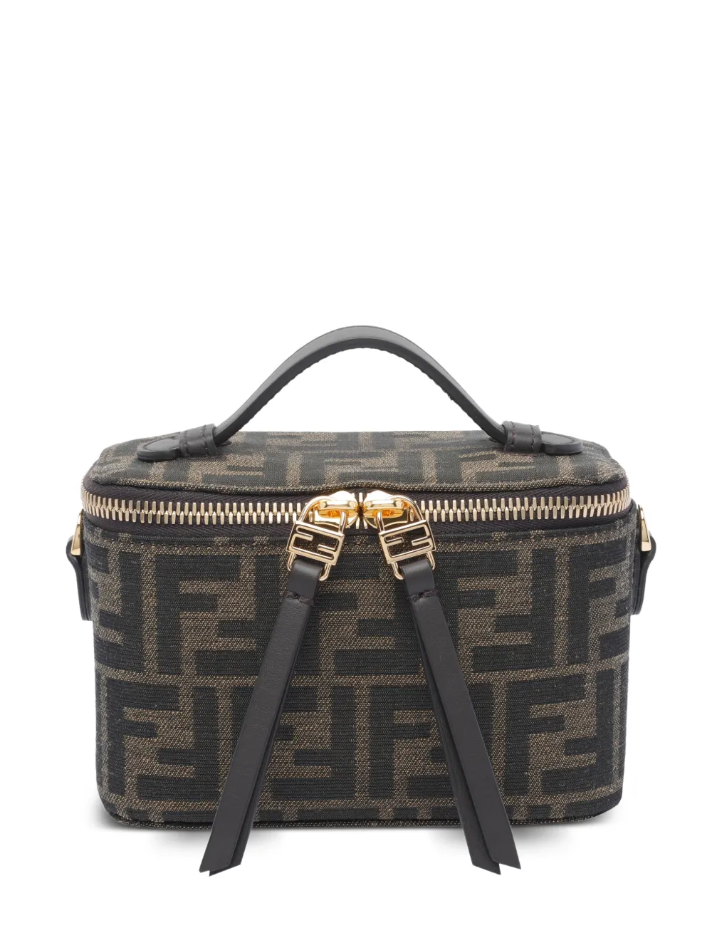 FENDI Vanity FF jacquard mini bag - Black