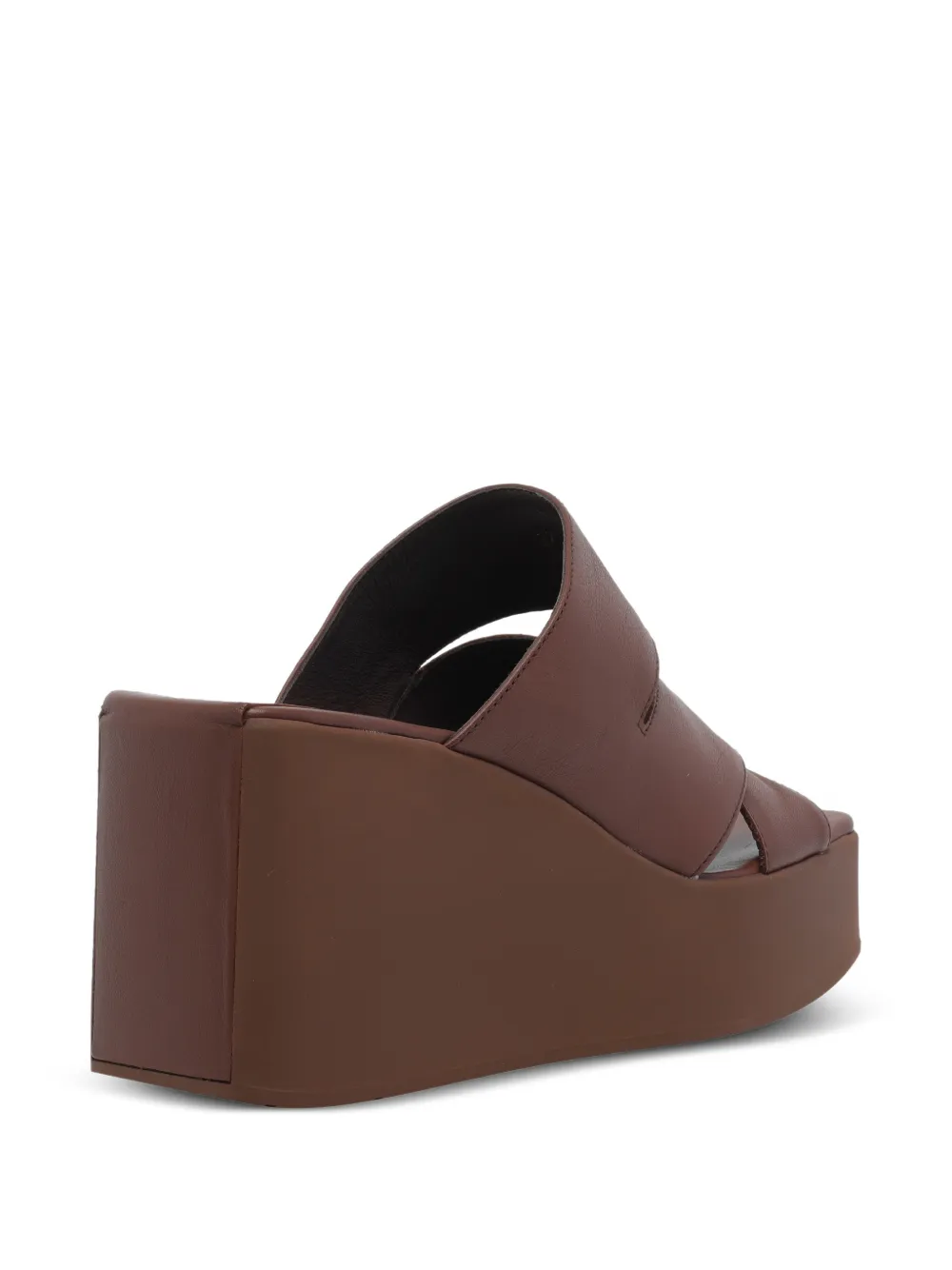 Vic Matie Travel crossover wedge sandals Bruin