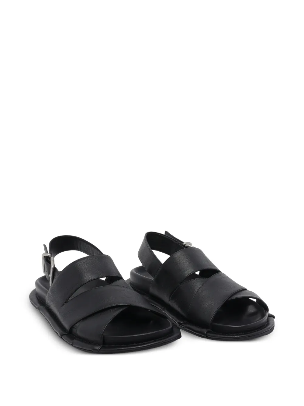 Vic Matie Travel Low buckle-fastening sandals Zwart