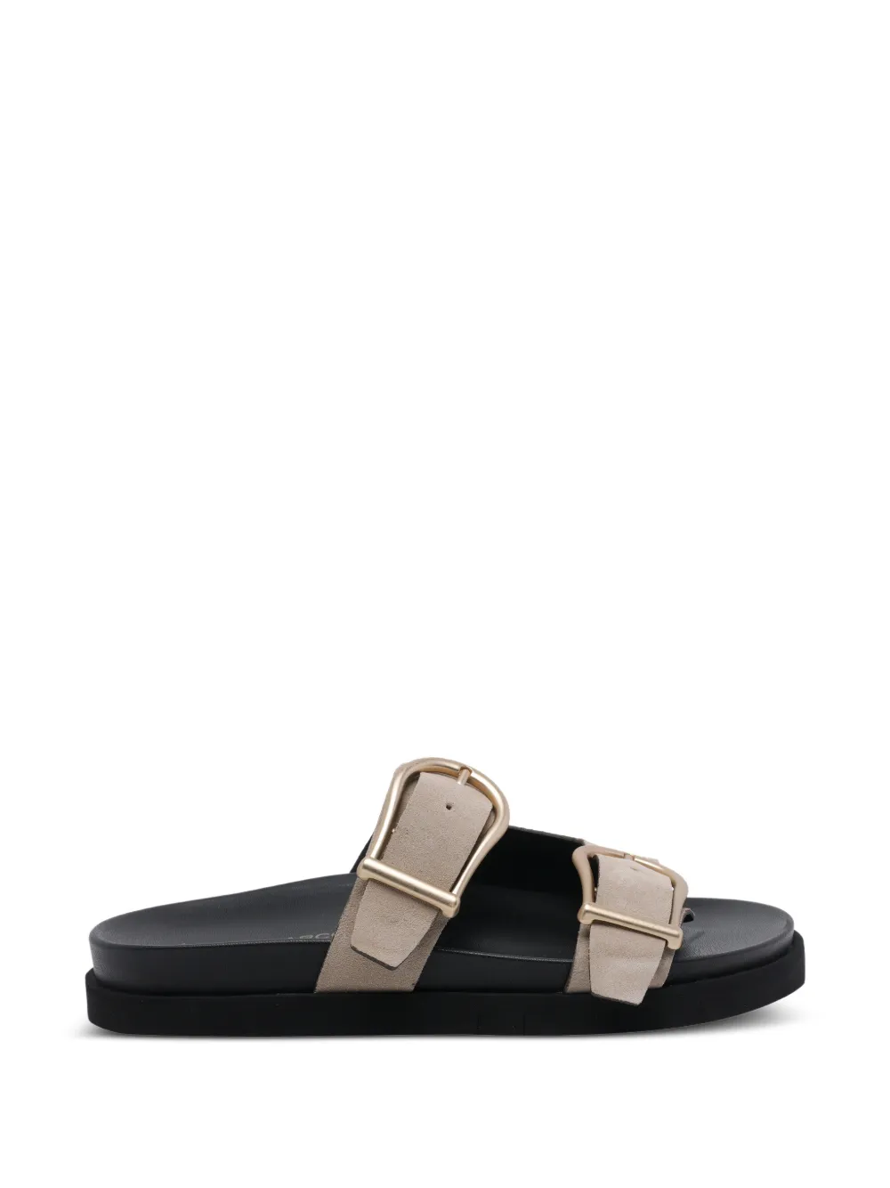 ANGEL ALARCON buckle-fastening suede sandals - Toni neutri