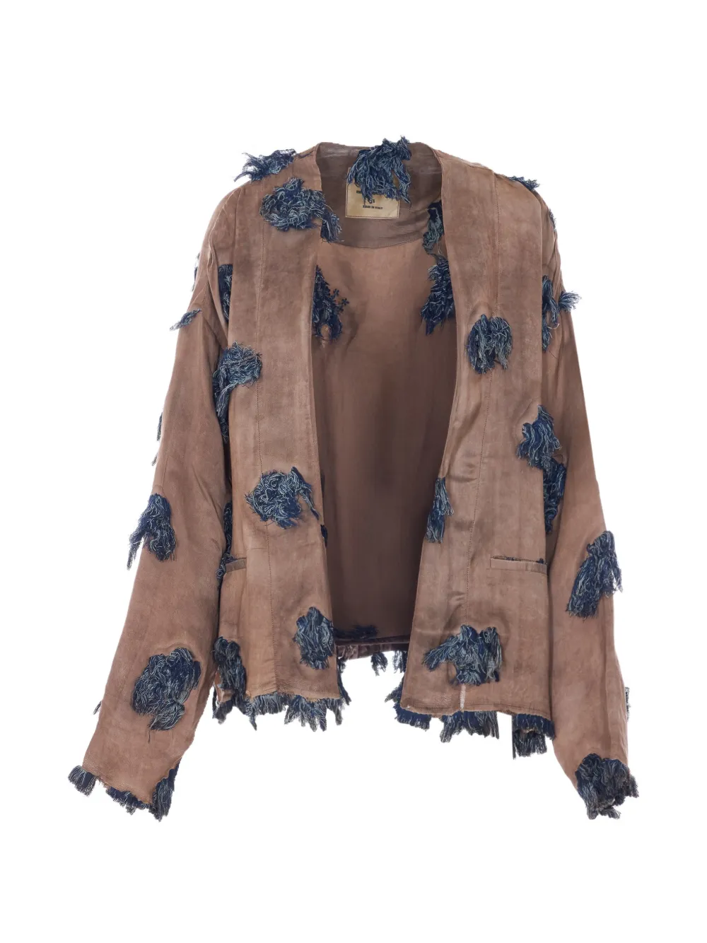 Uma Wang Klarke fringe-detail jacket - Toni neutri