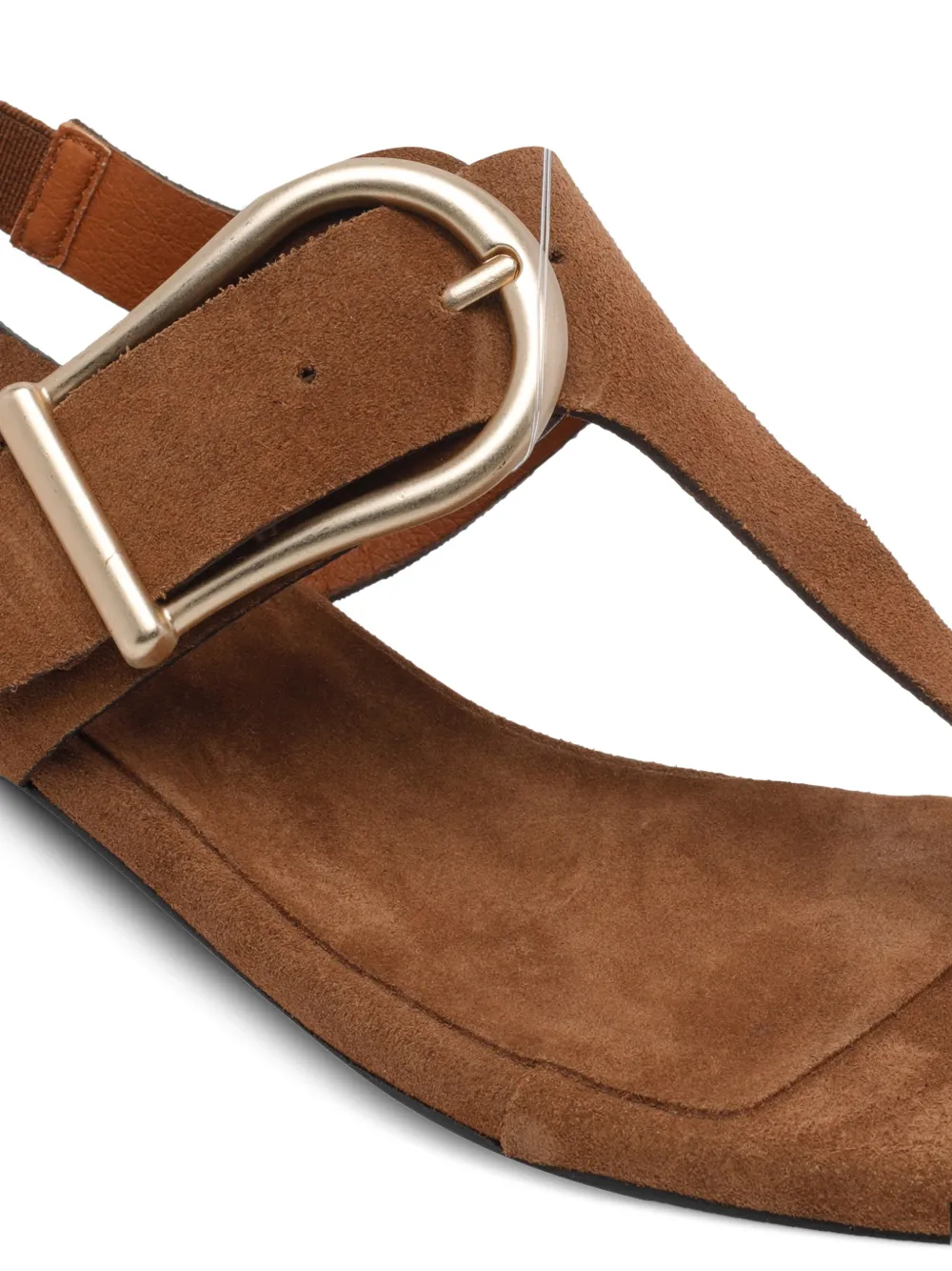 ANGEL ALARCON buckle-detail suede sandals Bruin
