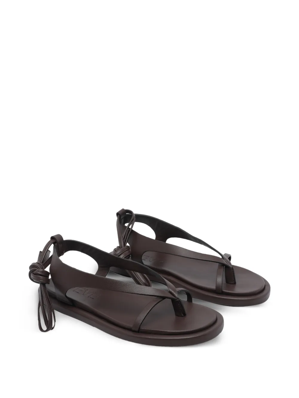 POEVE Flavia sandalen met veters Bruin