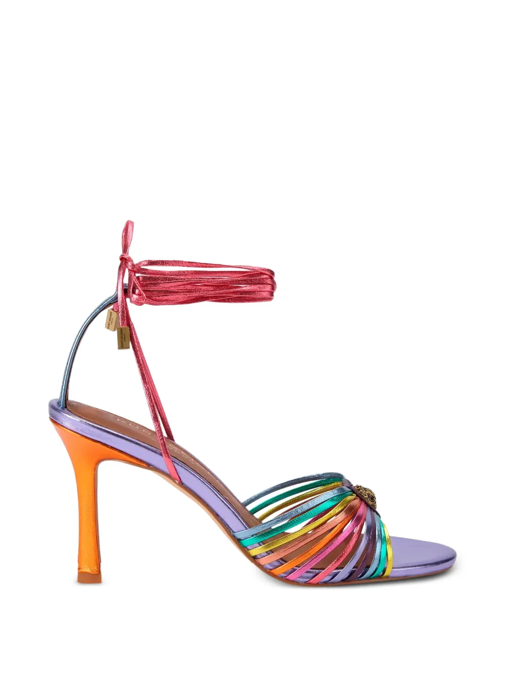 Kurt Geiger London multi-strap tie-fastening heeled sandals Paars
