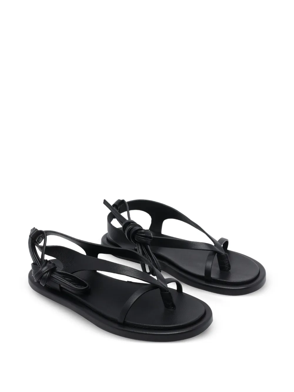 POEVE Flavia sandalen met veters Zwart
