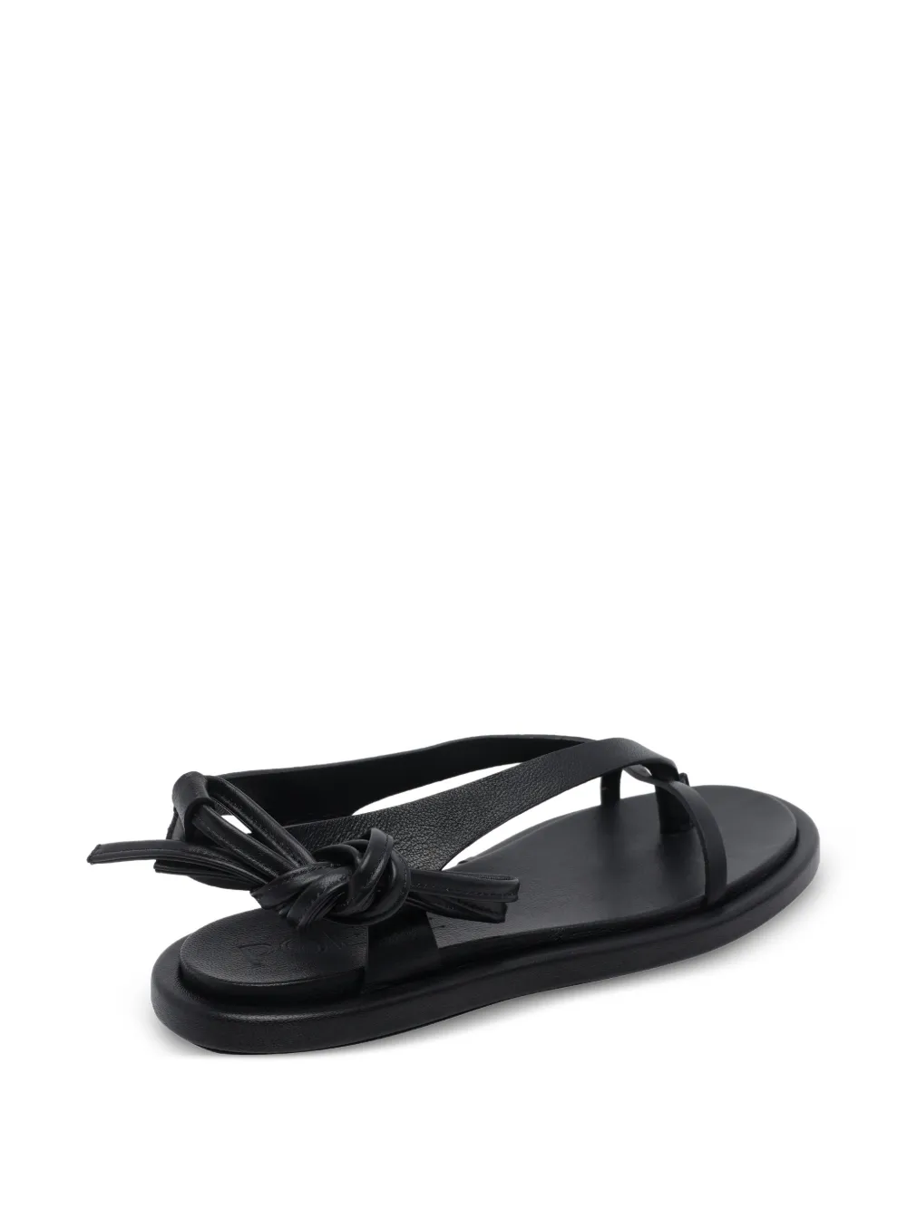 POEVE Flavia sandalen met veters Zwart