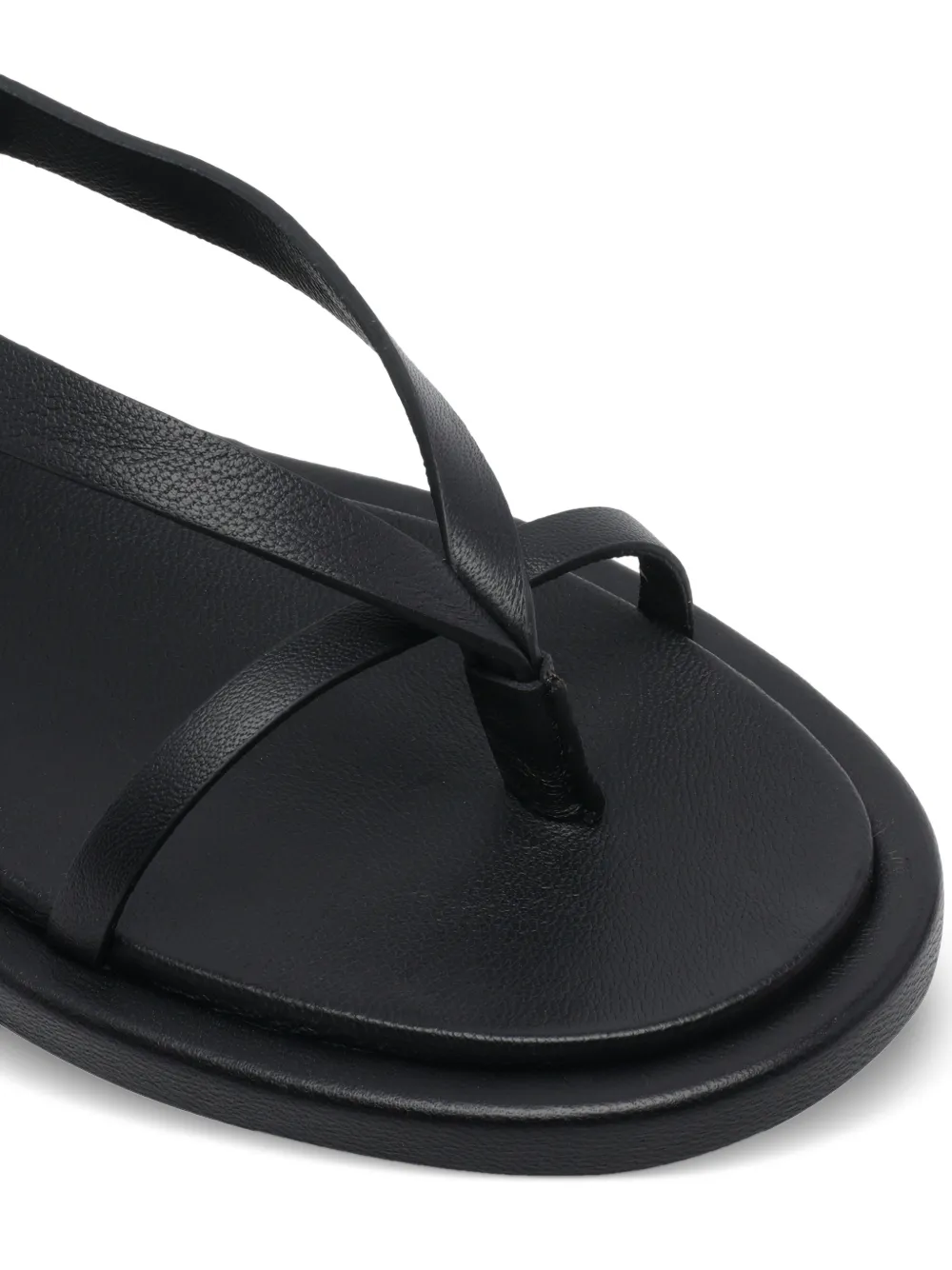 POEVE Flavia sandalen met veters Zwart