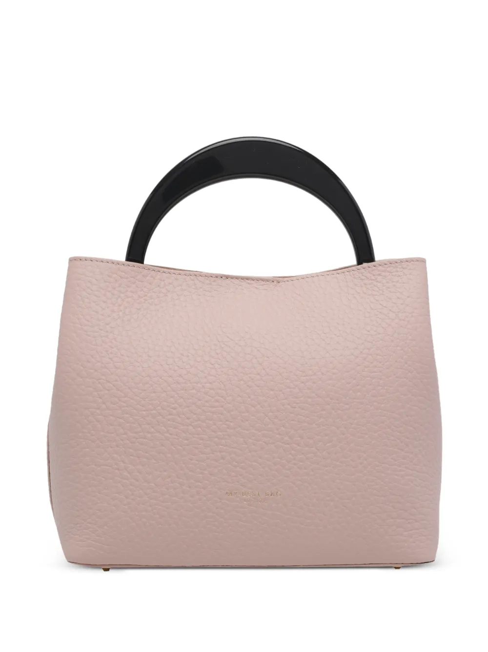 MY BEST BAG grained-leather tote bag - Rosa