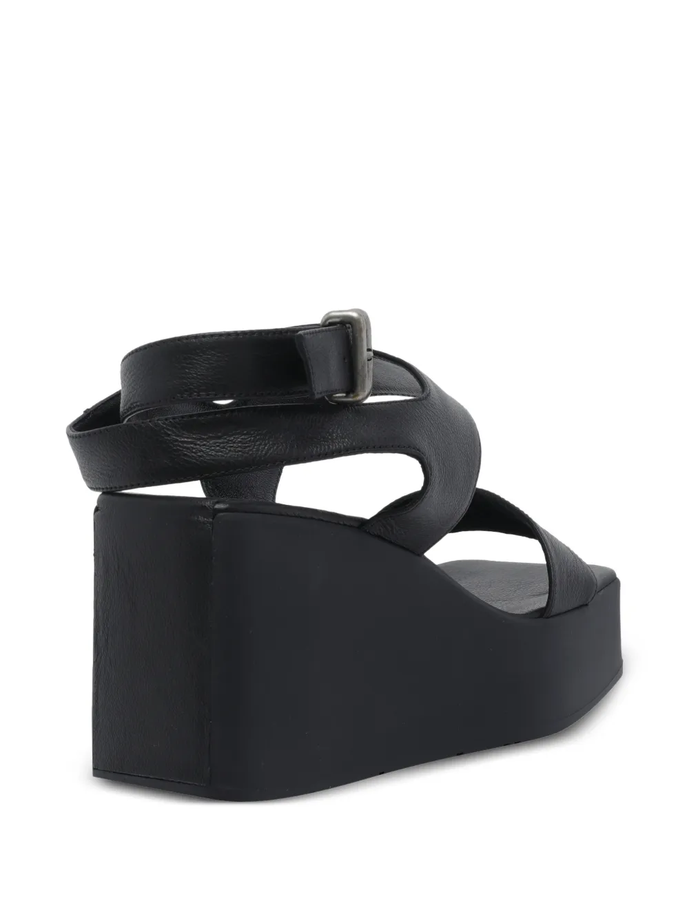 Vic Matie Travel Wedges squared-toe sandals Zwart