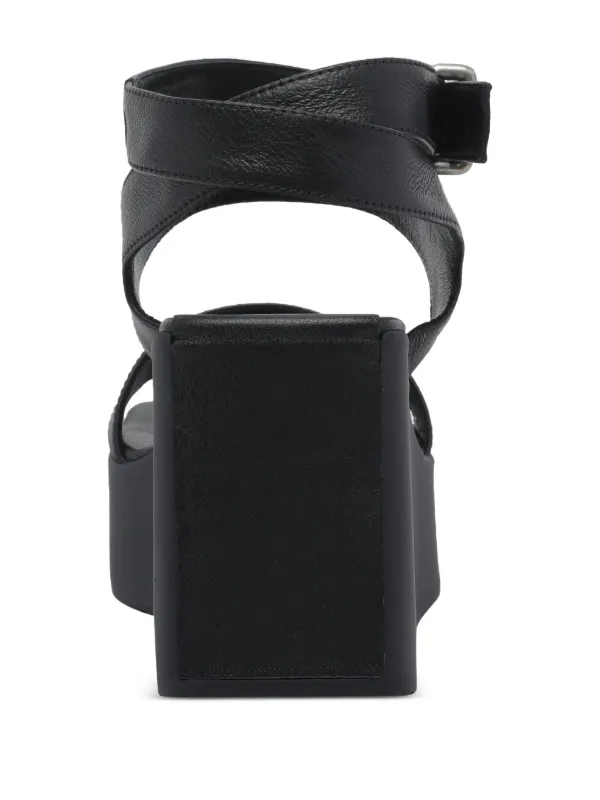 Vic Matie Travel Wedges squared-toe Sandals | Black | FARFETCH