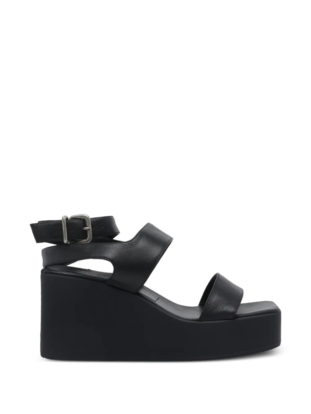 Vic Matie Travel Wedges squared-toe sandals Zwart