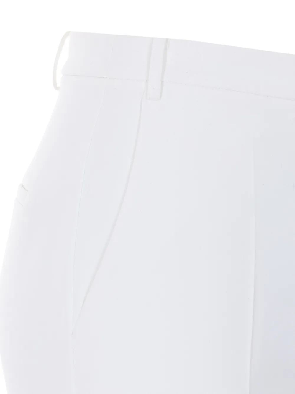 Patrizia Pepe Straight broek met structuur Wit
