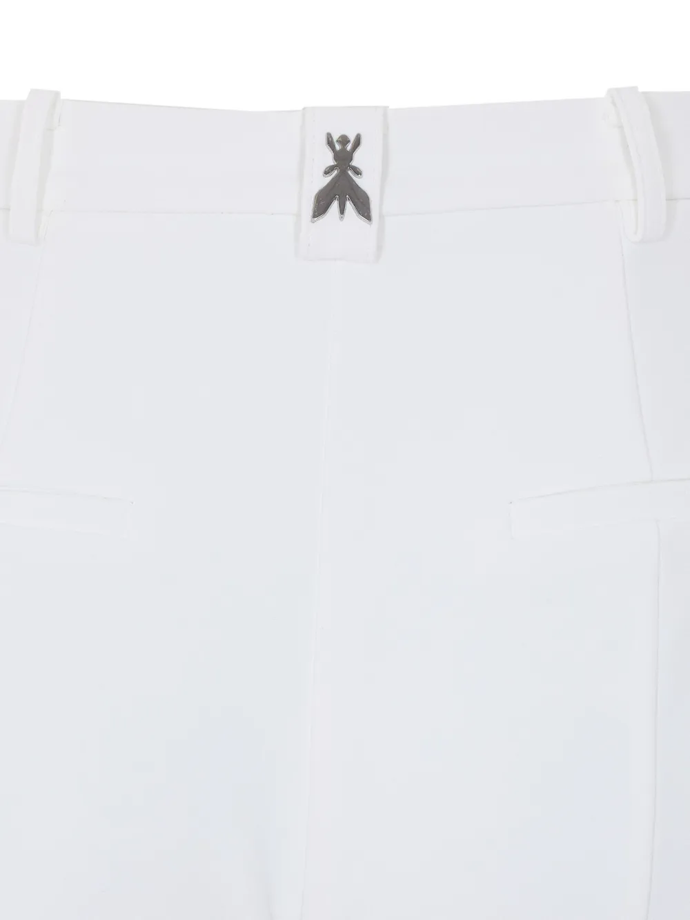 Patrizia Pepe Straight broek met structuur Wit