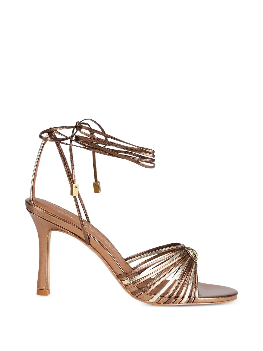 Kurt Geiger London multi-strap tie-fastening heeled sandals Bruin