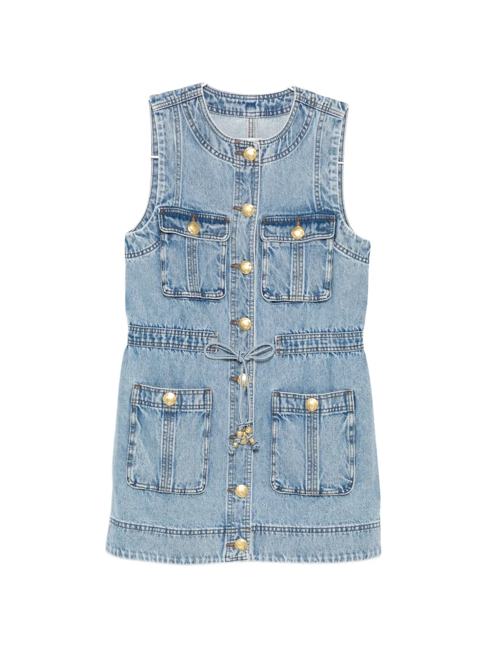 Aje Goldie denim dress - Blu