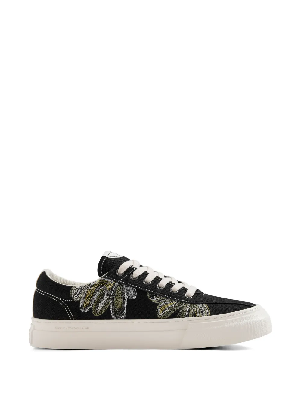 S.W.C. Dellow Shroomhands embroidered sneakers - Nero