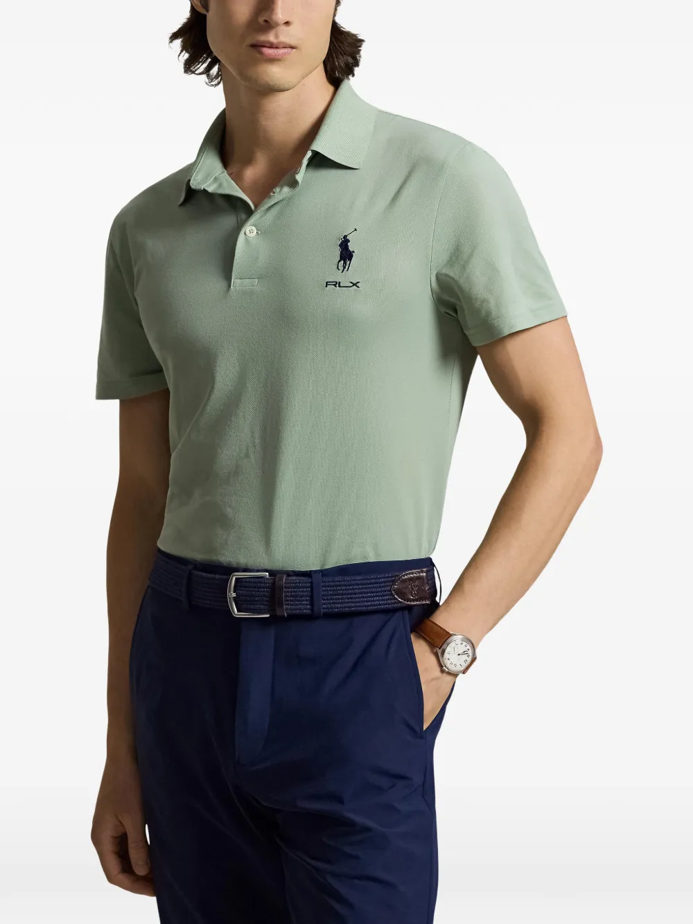 RLX Ralph Lauren Poloshirt met geborduurd logo Groen