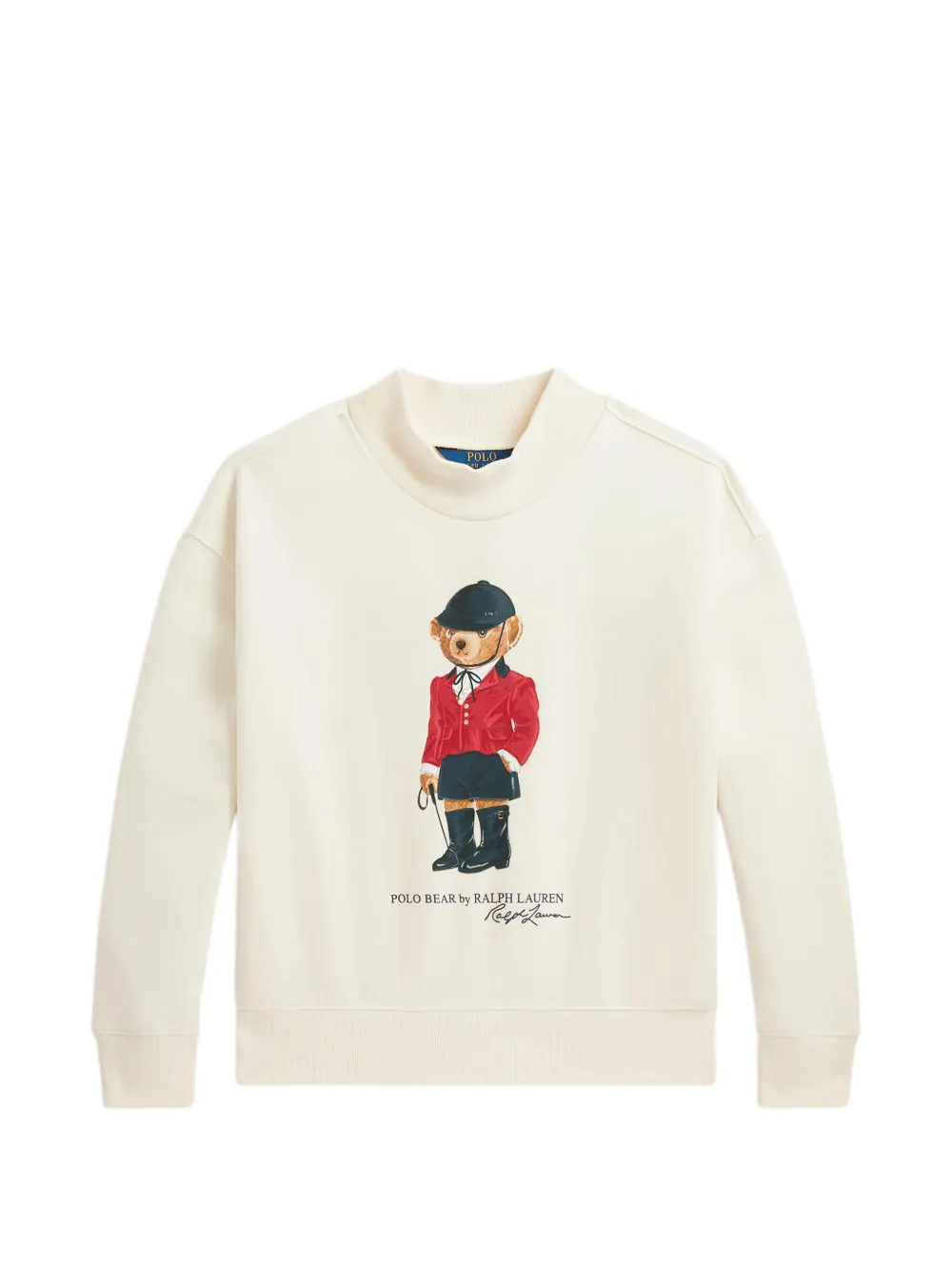POLO RALPH LAUREN KIDS Polo Bear fleece boxy sweatshirt - Toni neutri