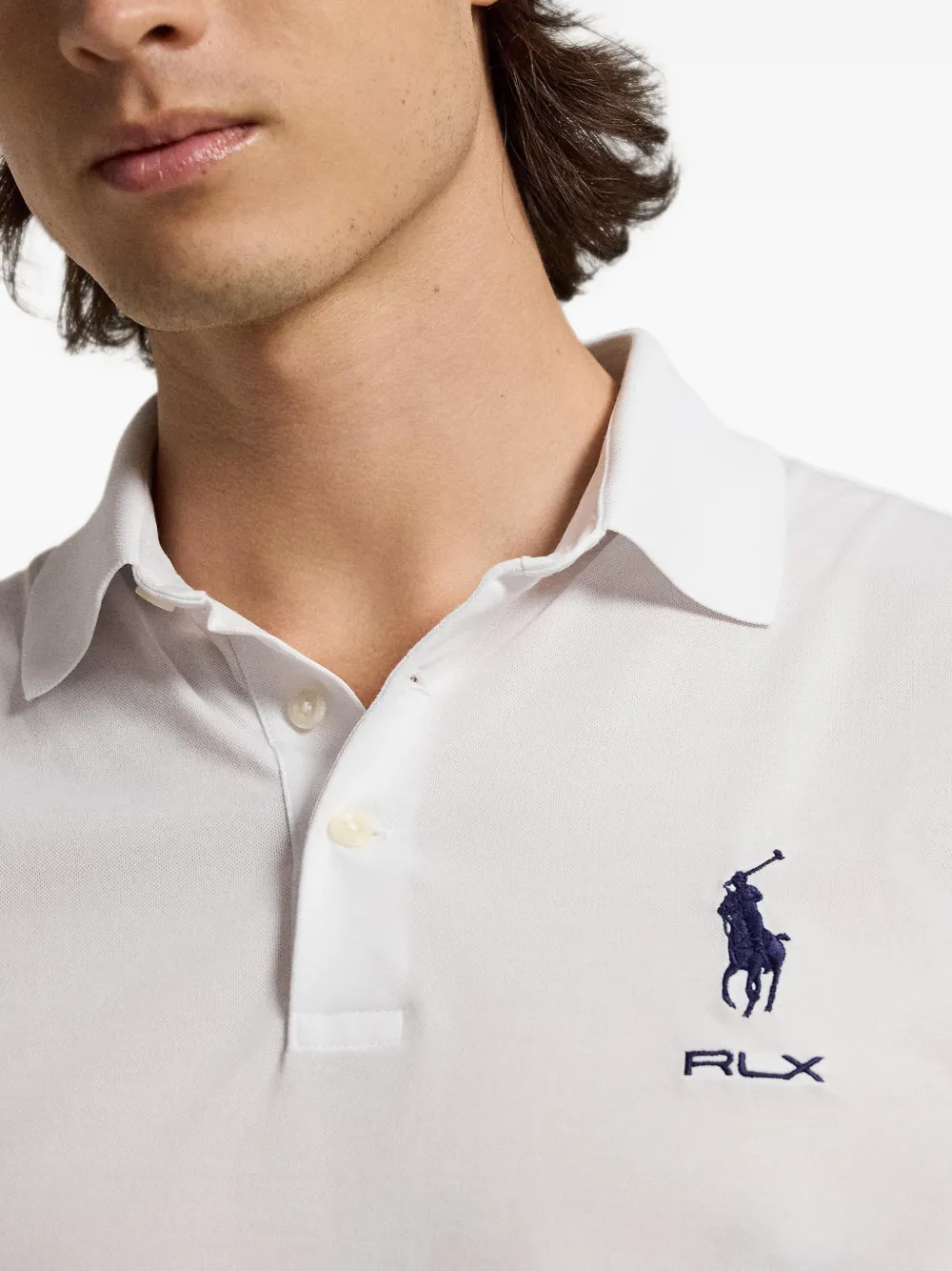 RLX Ralph Lauren Piqué poloshirt met geborduurd logo Wit