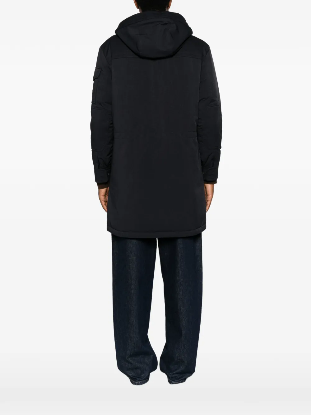 Moncler Nahan parka met capuchon Blauw