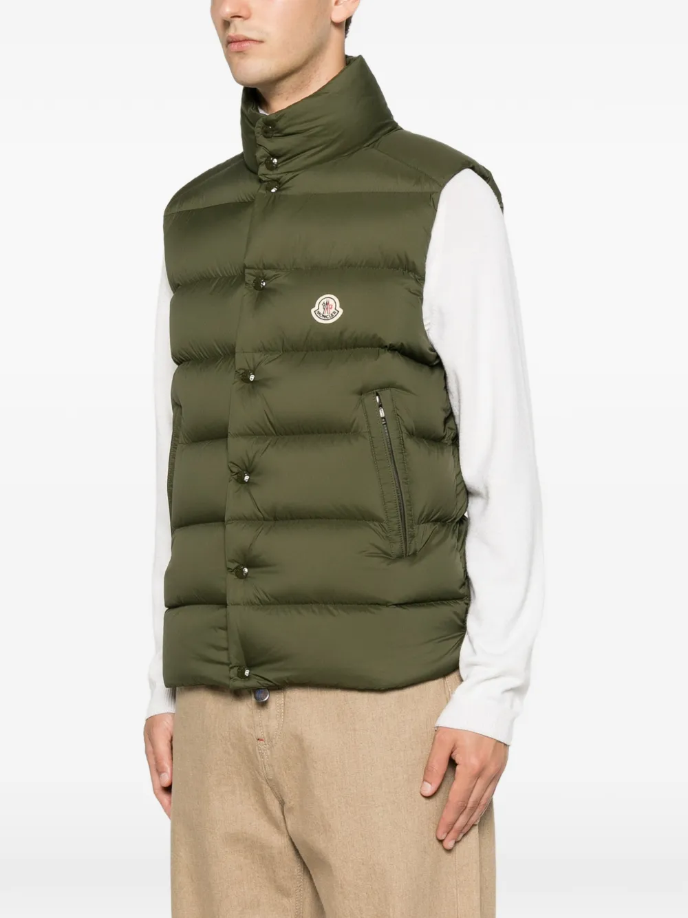 Moncler Gewatteerde bodywarmer Groen