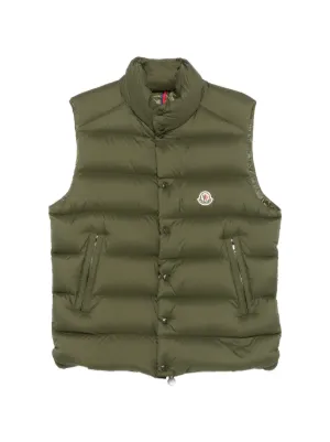 Moncler Ansiei Zip Pocket Gilet | Green | FARFETCH