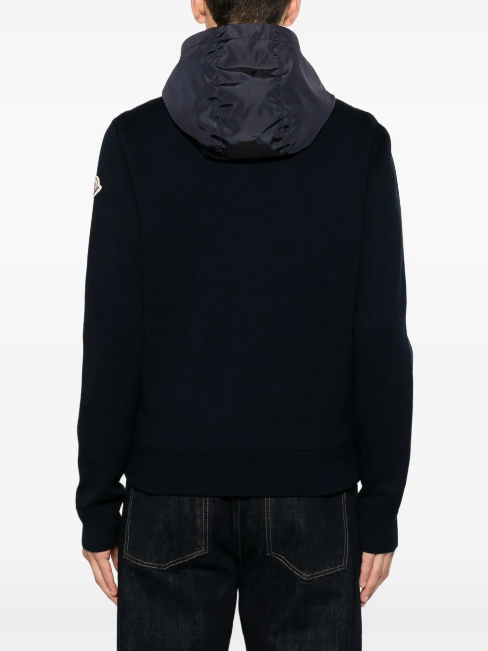  Moncler Logo-patch Hoodie - Azul 