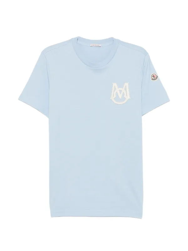 MONCLER ロゴ Tシャツ 青 Moncler: ネイビー Archivio Creativo T