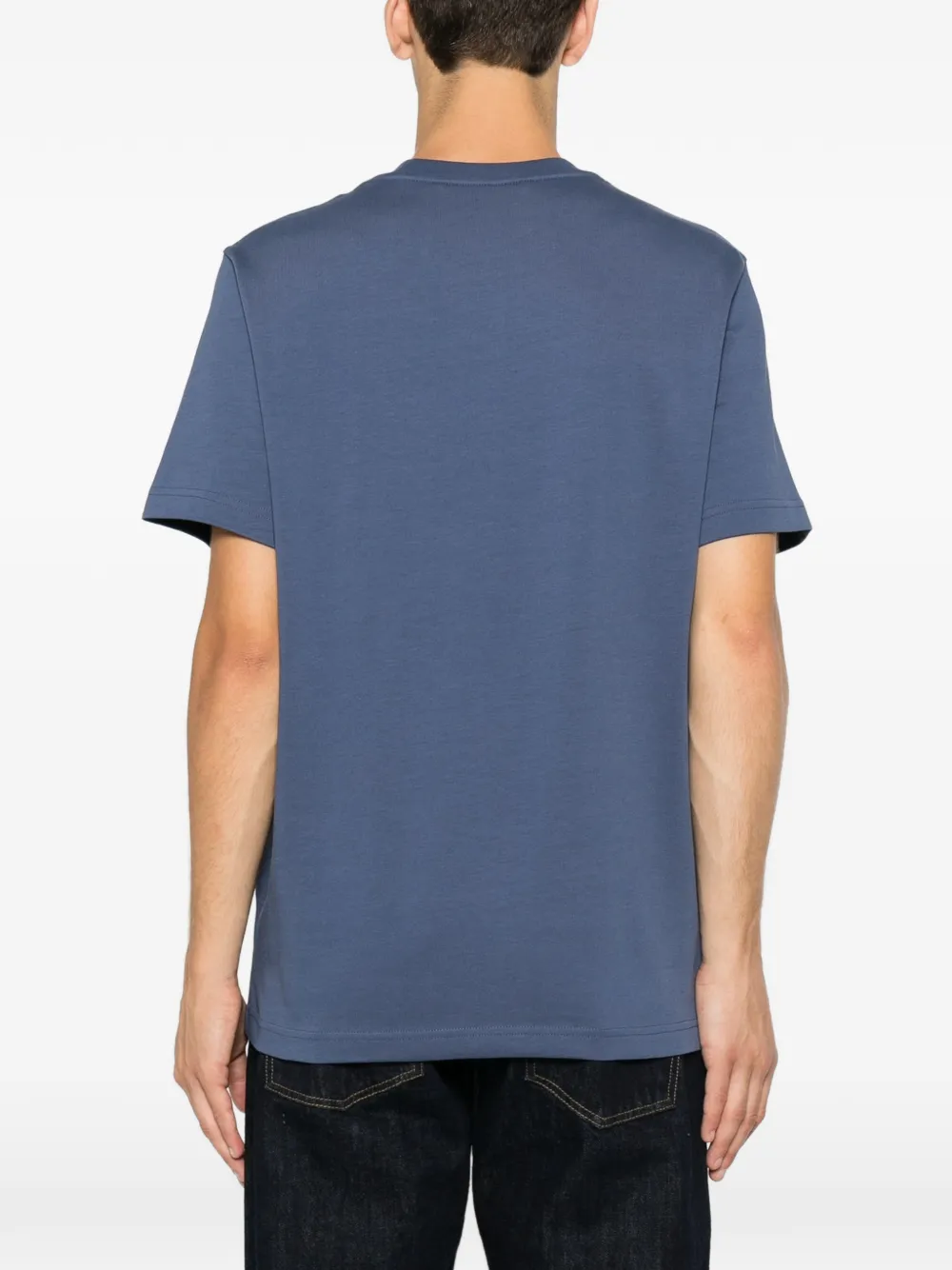 Moncler T-shirt met logoprint Blauw