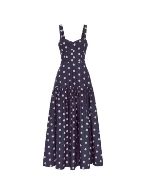 nicholas the label arella polka dot silk halterneck maxi dress Nicholas the Label Arella Polka Dot Silk Halterneck Maxi Dress