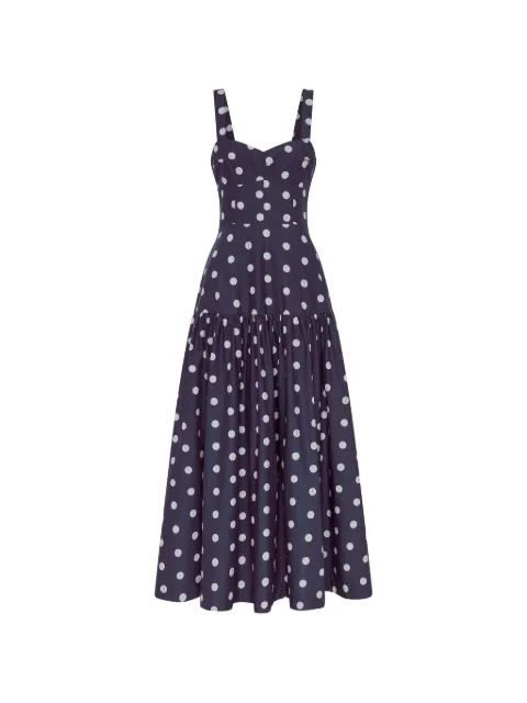 Nicholas Valeria polka-dot midi dress