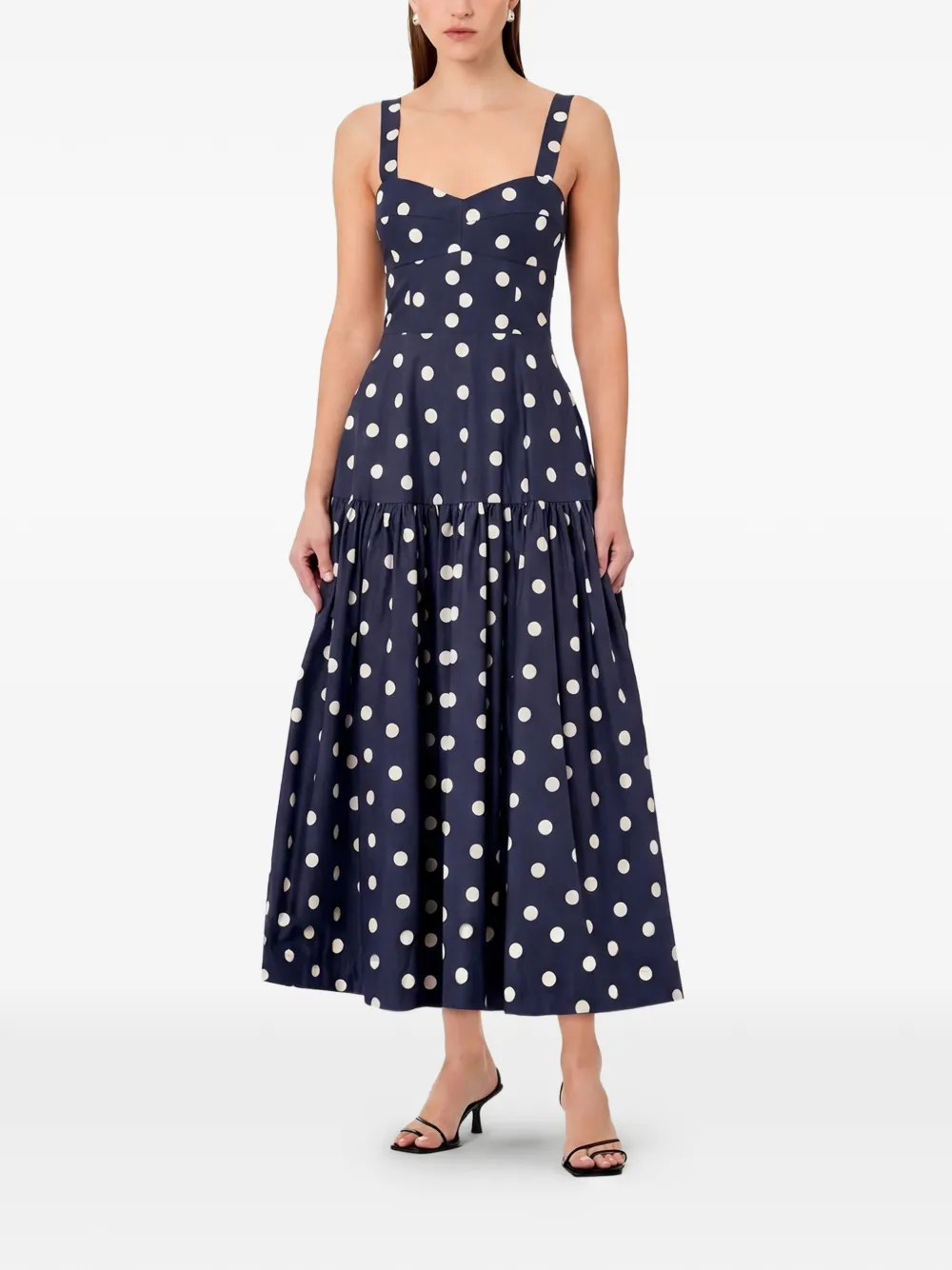 Nicholas Valeria jurk met stippen Blauw