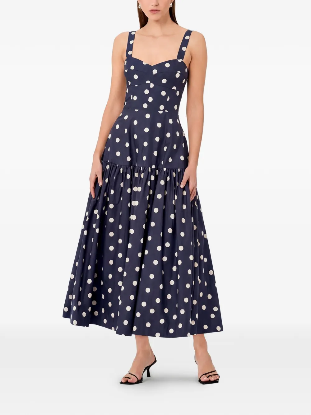 Nicholas Valeria jurk met stippen Blauw