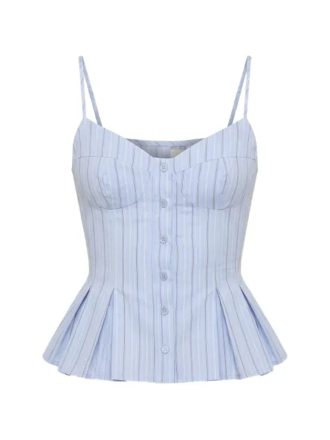 Nicholas Staci spaghetti-strap peplum top