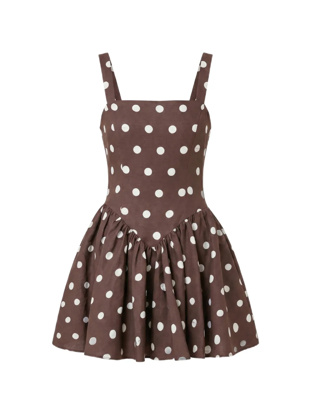 Nicholas Vittoria polka-dot mini dress - Marrone