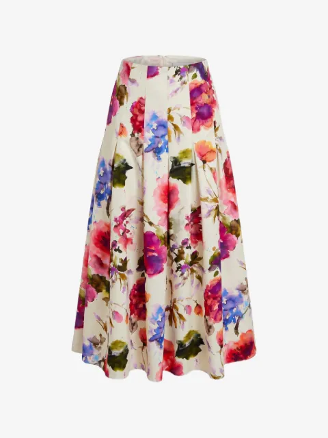 Nicholas Jordana floral-print pleated skirt