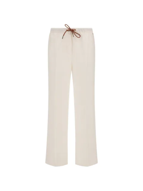 Herno drawstring linen trousers