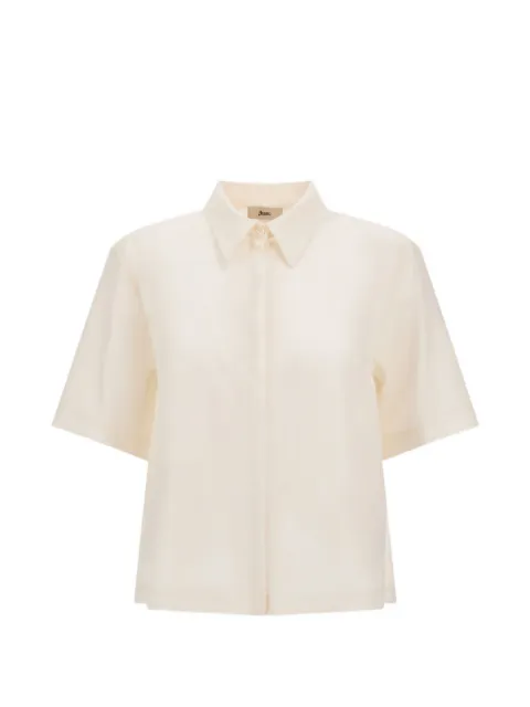 Herno short-sleeved wool shirt