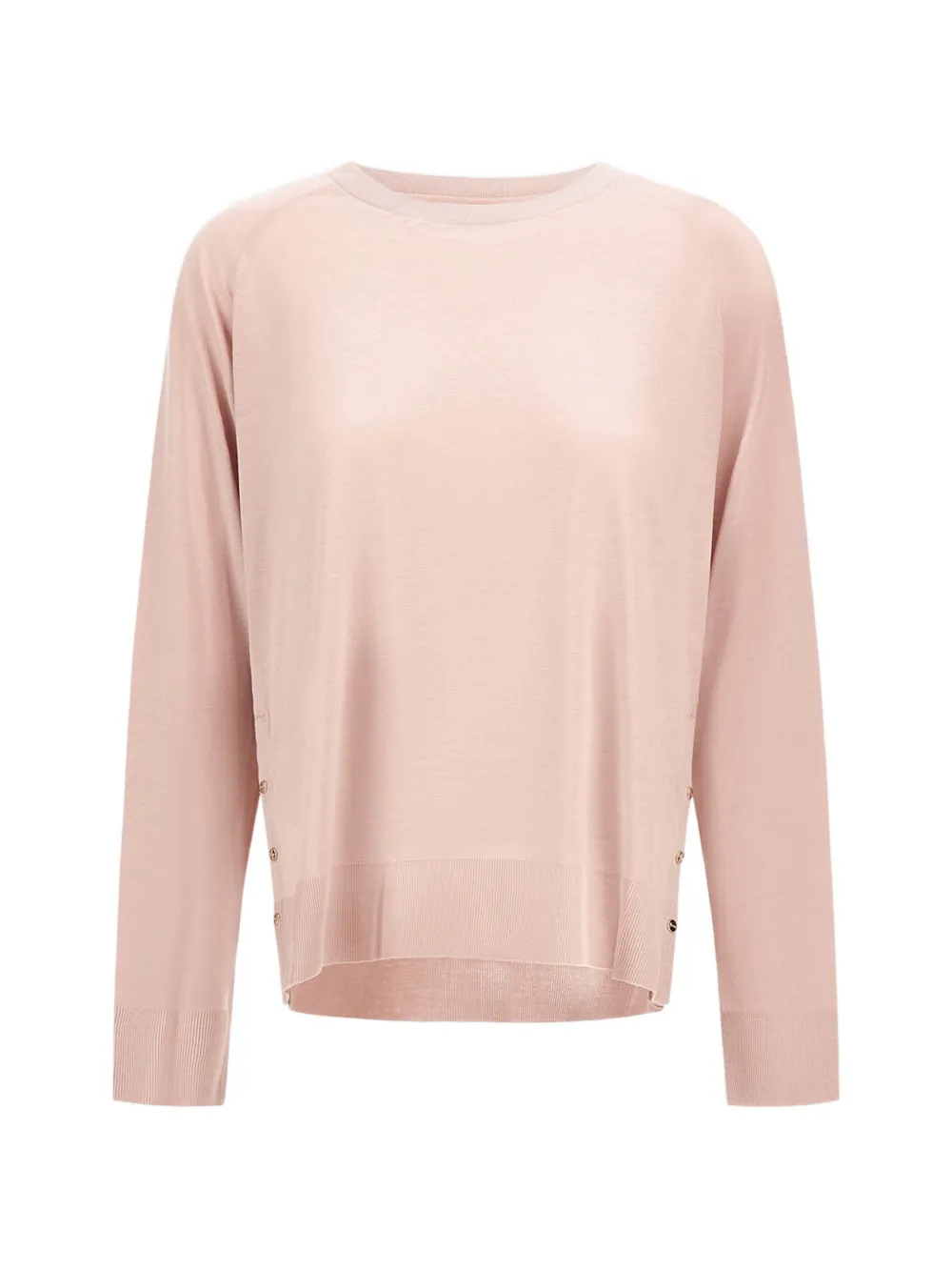 Herno raglan-sleeve press-stud sweater - Rosa