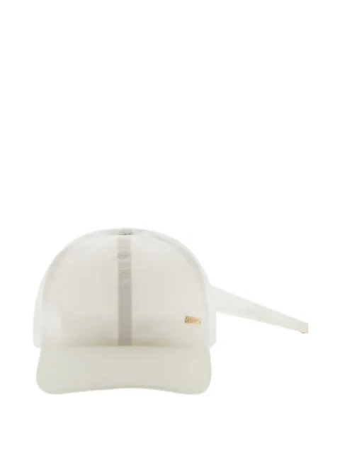 Herno bow-detail taffeta baseball cap