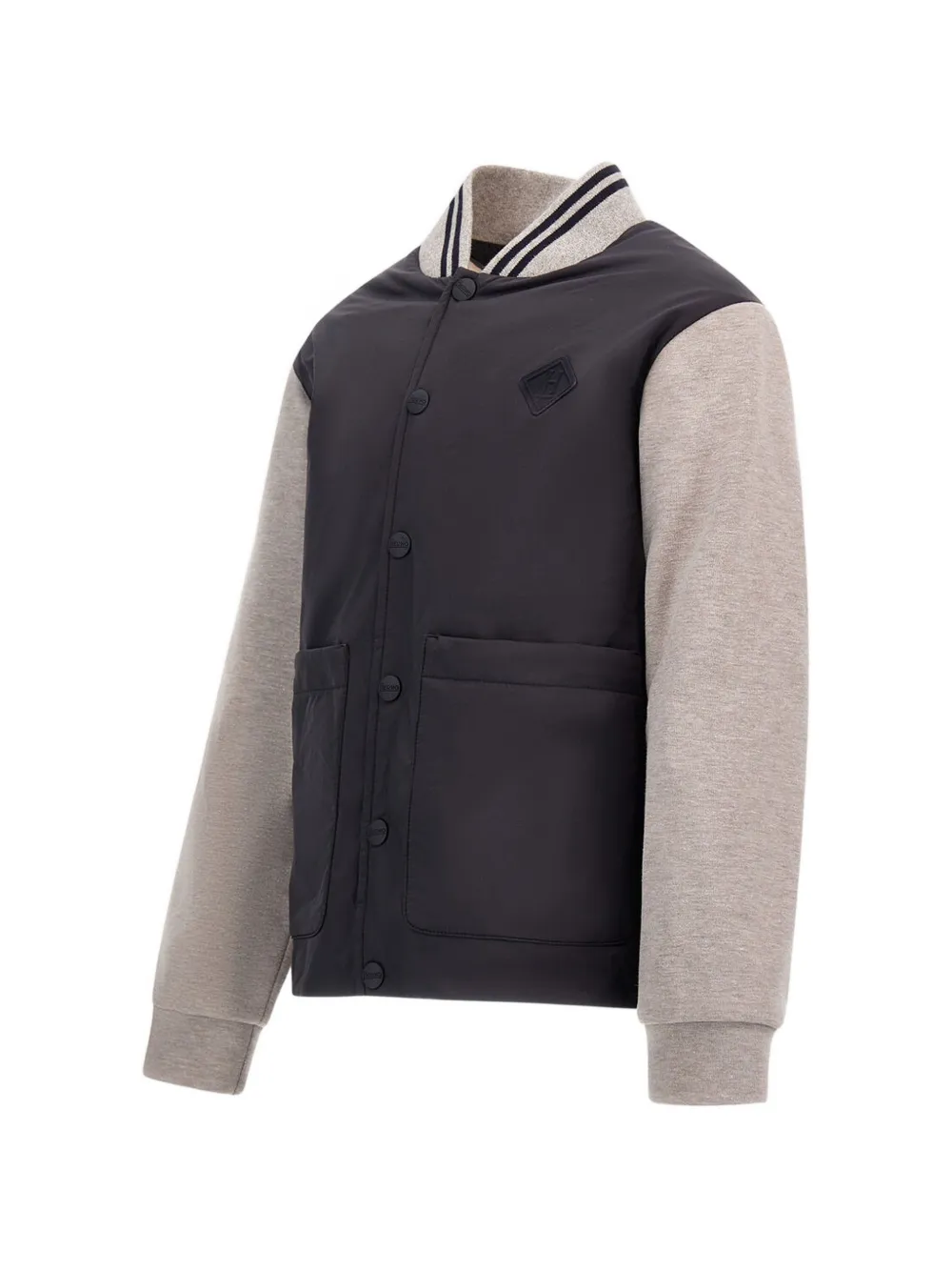 Herno Kids Bomberjack met logopatch Blauw